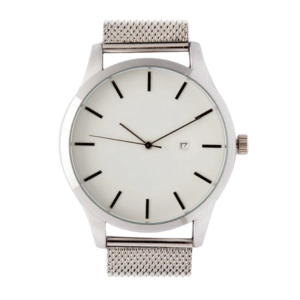 Full Silver Analog Watch